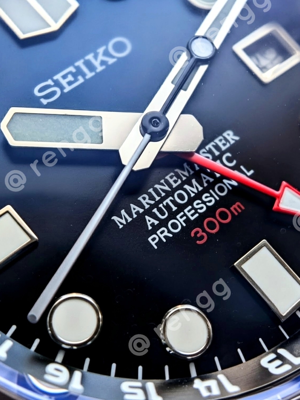 Full Titanium Seiko GMT Turtle Automatic 300m Blue Diver Mod Watch Sapphire AR - Picture 6 of 11